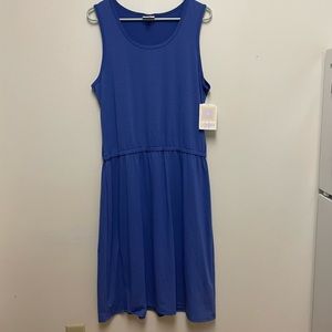 NWT LuLaRoe blue summer sleeveless dress women’s XL